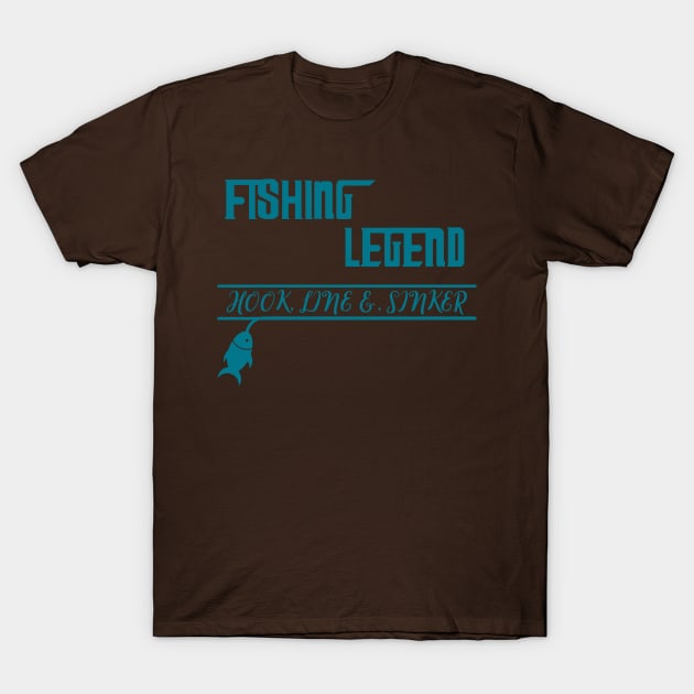 Fishing Legend T-Shirt by Rissenprints